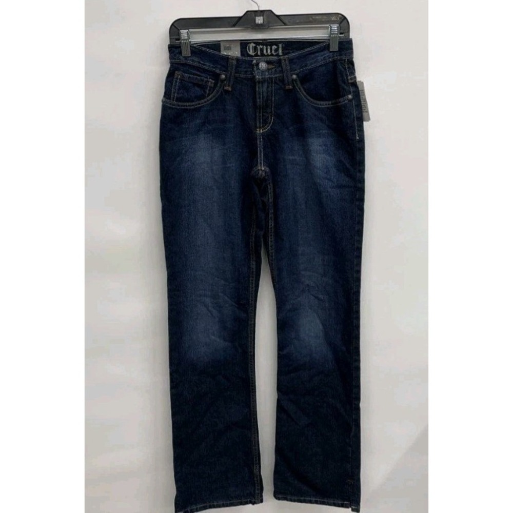 Cruel Georgia Slim Bootcut Jeans Womens Size 3R Low Rise Western Denim Blue - Picture 1 of 5
